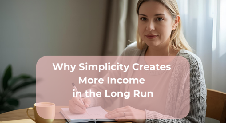 Why Simplicity Creates More Income in the Long Run