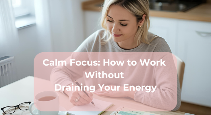 Calm Focus How to Work Without Draining Your Energy