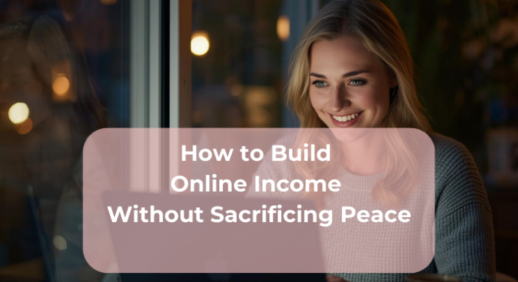 How to Build Online Income Without Sacrificing Peace