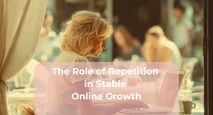 The Role of Repetition in Stable Online Growth