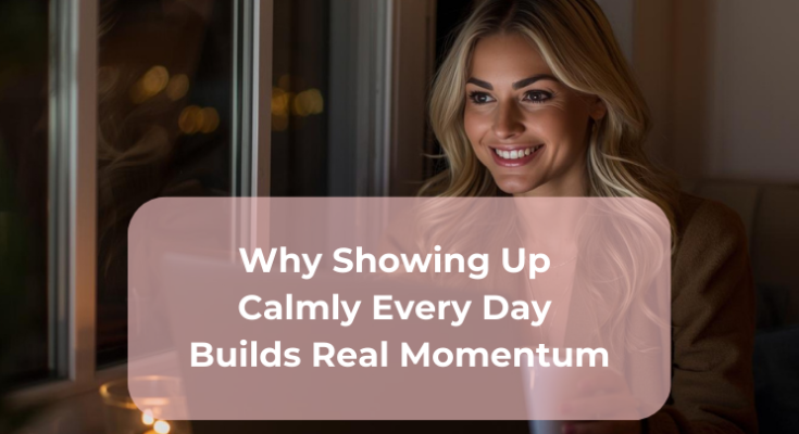 Why Showing Up Calmly Every Day Builds Real Momentum