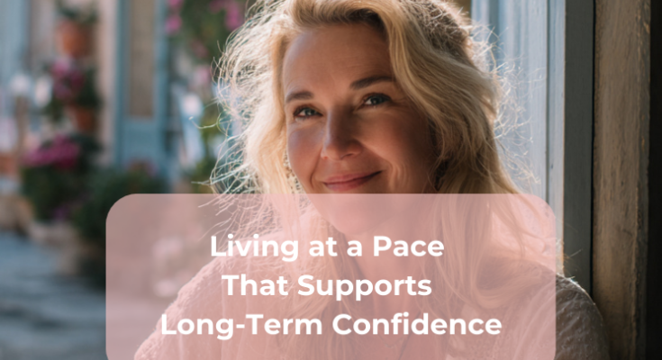 Living at a Pace That Supports Long-Term Confidence