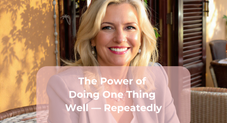 The Power of Doing One Thing Well — Repeatedly