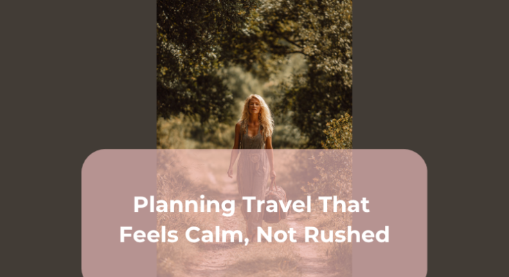 Planning Travel That Feels Calm, Not Rushed