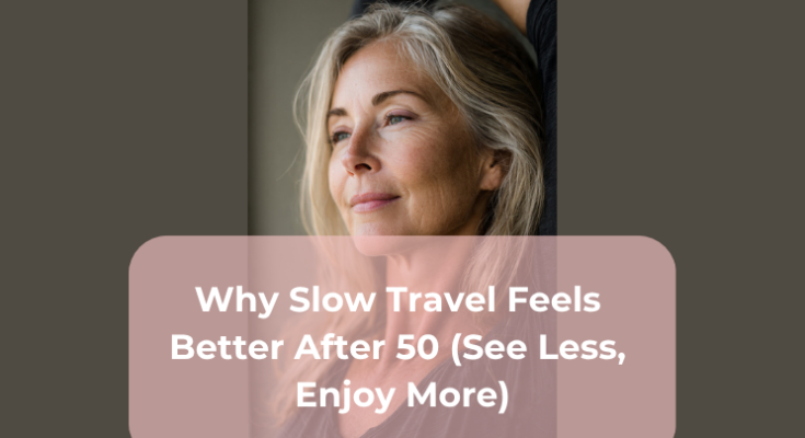Why Slow Travel Feels Better After 50 (See Less, Enjoy More)