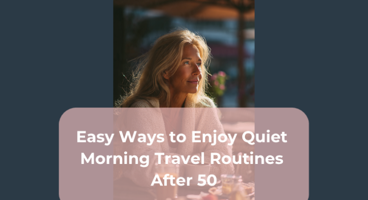 Easy Ways to Enjoy Quiet Morning Travel Routines After 50